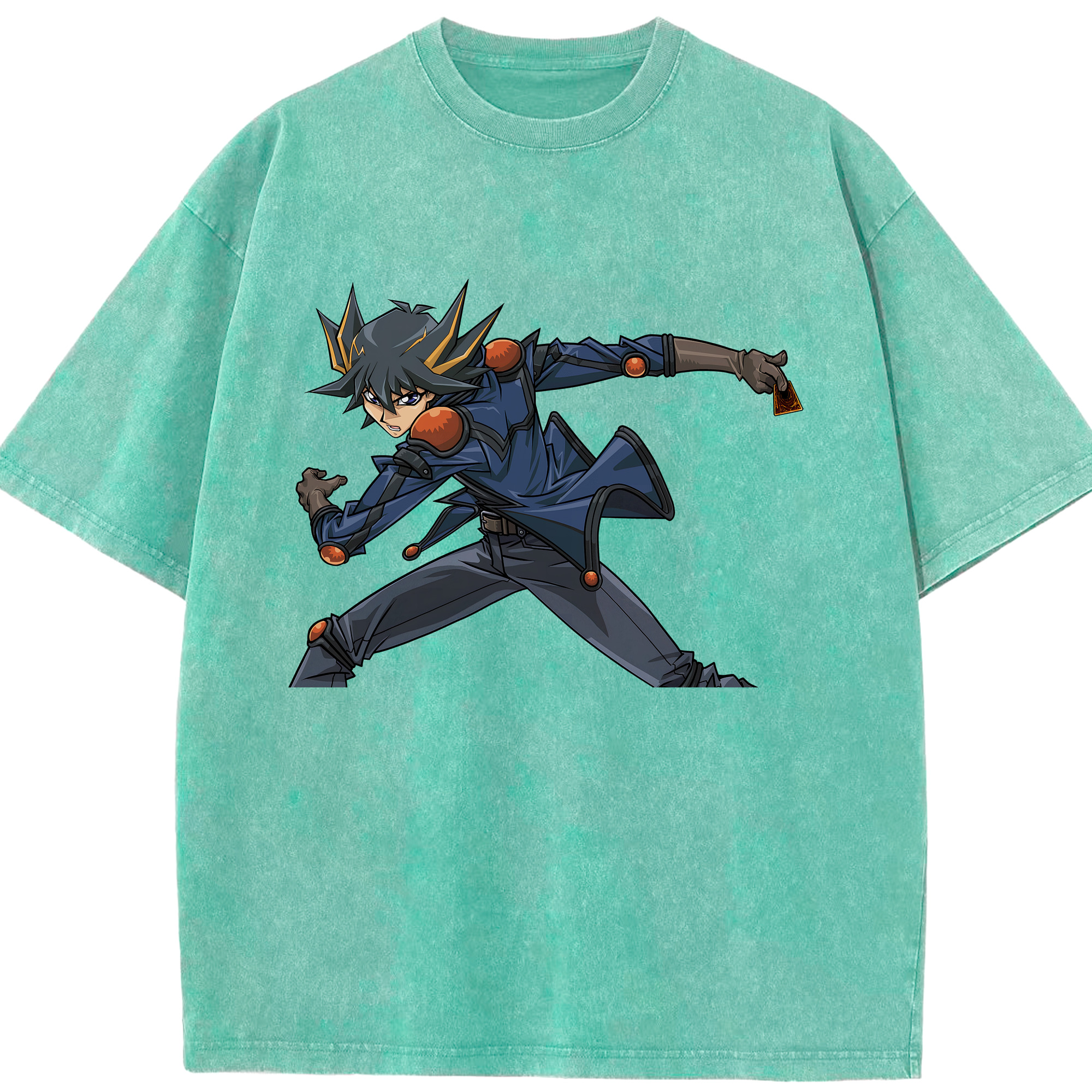 （画像用） 遊☆戯☆王 Yu-Gi-Oh! 綿100% ヴィンテージ風 半袖Tシャツ（フロントプリント）